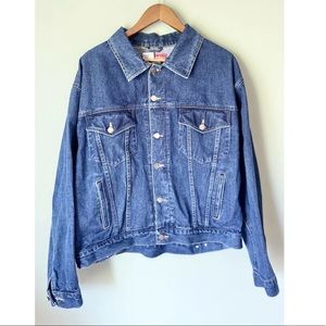 Vintage Wrangler Hero Blue Denim Jean Jacket XL